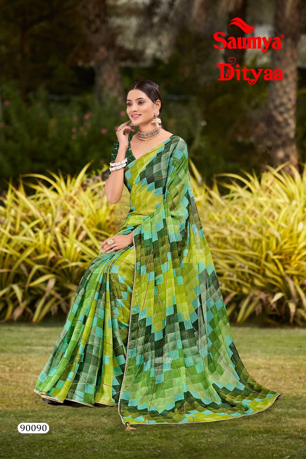 Ditya By Saumya Printed Daily Wear Georgette Sarees Wholesale Price In Surat